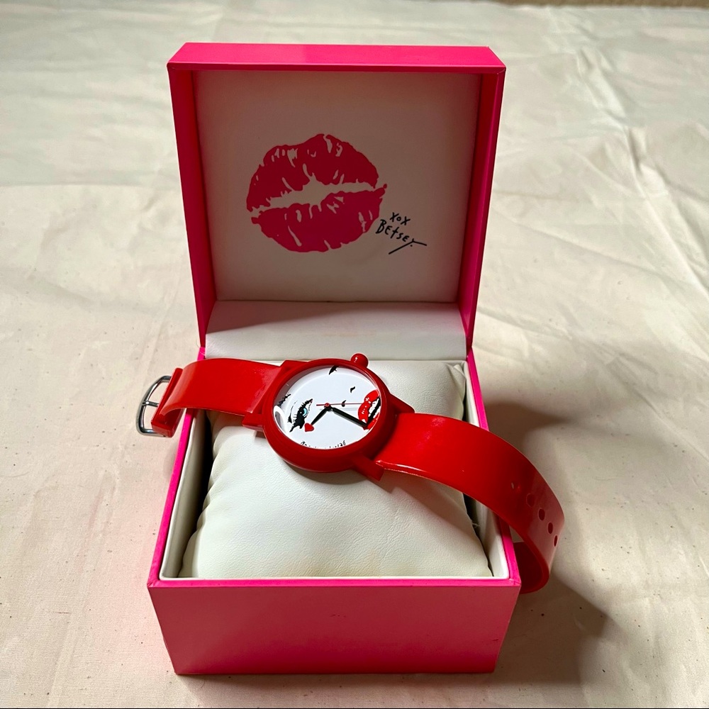 Betsey Johnson Red Marilyn Monroe Watch